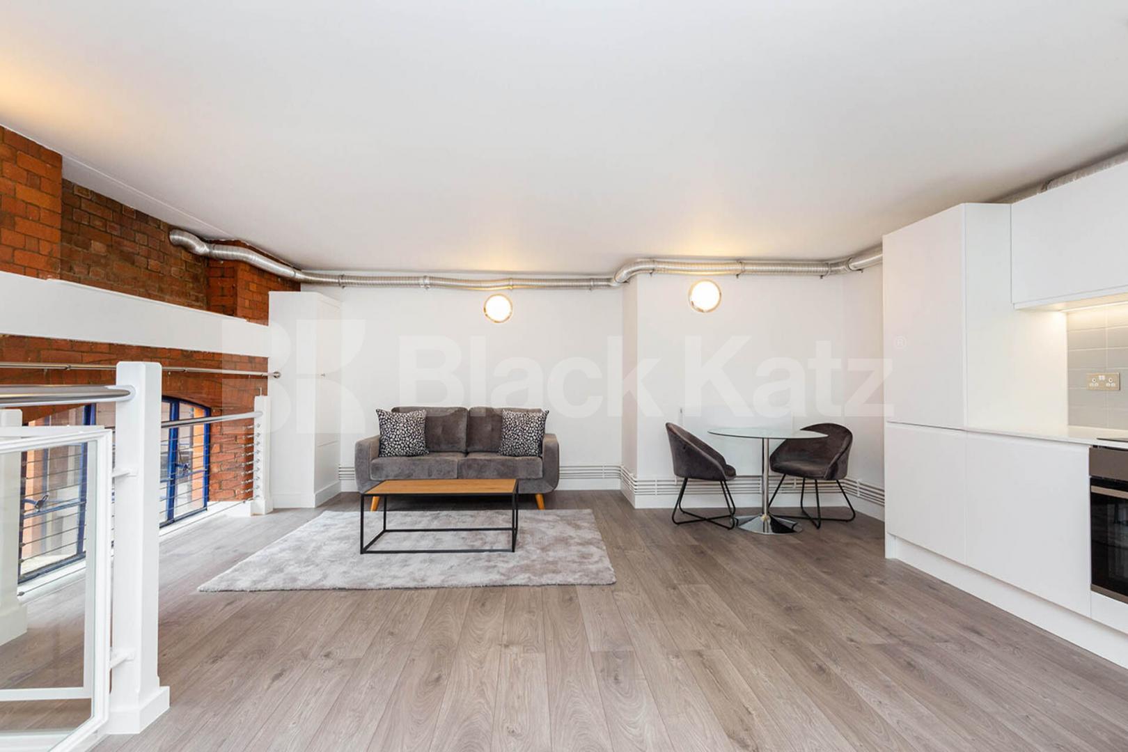 Spacious one bedroom mezzanine property set in a warehouse conversion Dove Road, Canonbury / Islington